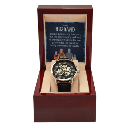 Best Gift For Husband. Openwork Watch