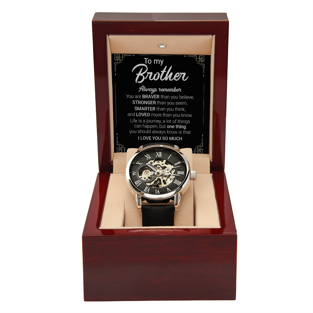 Best Gift For Brother . Openwork Watch