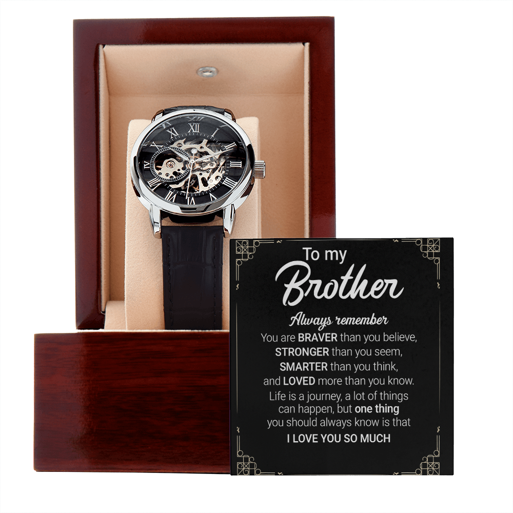 Best Gift For Brother . Openwork Watch