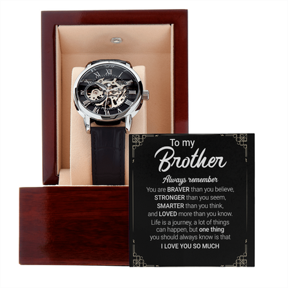 Best Gift For Brother . Openwork Watch