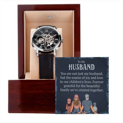 Best Gift For Husband. Openwork Watch