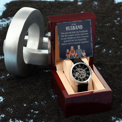 Best Gift For Husband. Openwork Watch