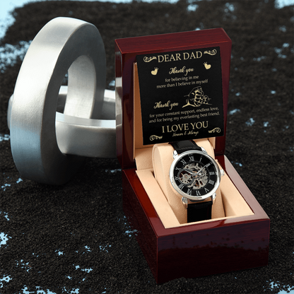 Best Gift For Dad. Openwork Watch