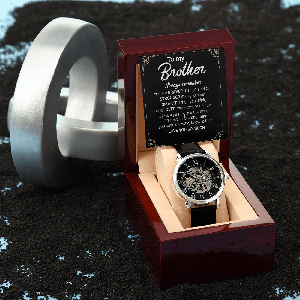 Best Gift For Brother . Openwork Watch