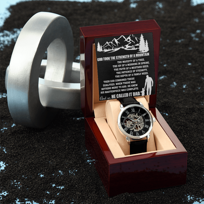 Best Gift For Father . Openwork Watch