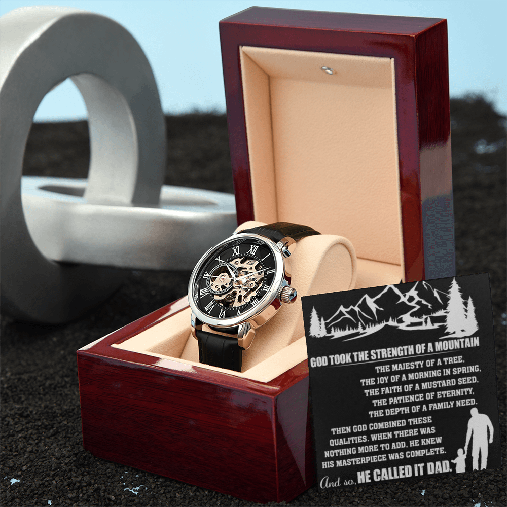 Best Gift For Father . Openwork Watch