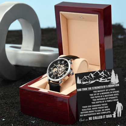 Best Gift For Father . Openwork Watch