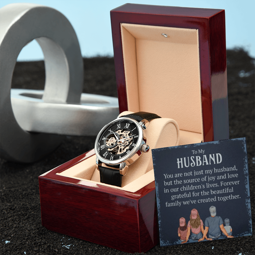 Best Gift For Husband. Openwork Watch