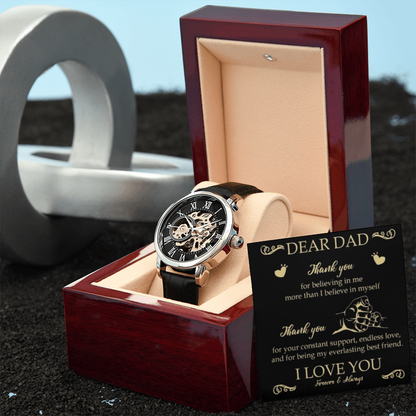 Best Gift For Dad. Openwork Watch