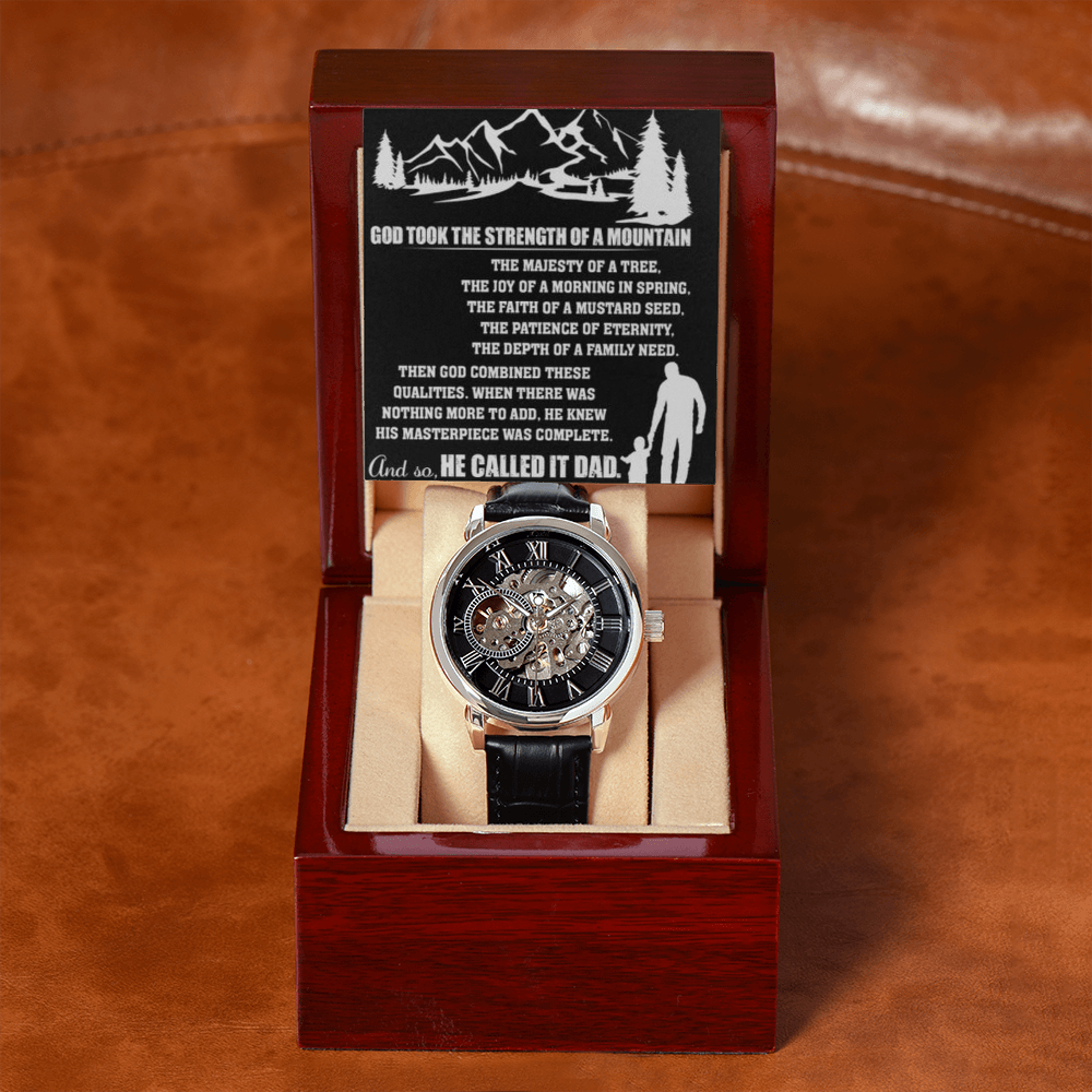 Best Gift For Father . Openwork Watch