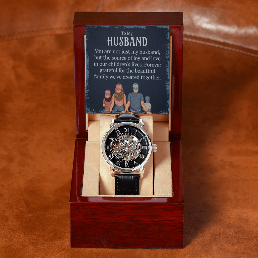 Best Gift For Husband. Openwork Watch