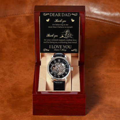 Best Gift For Dad. Openwork Watch