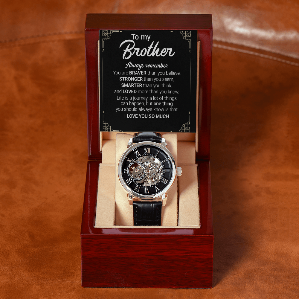 Best Gift For Brother . Openwork Watch
