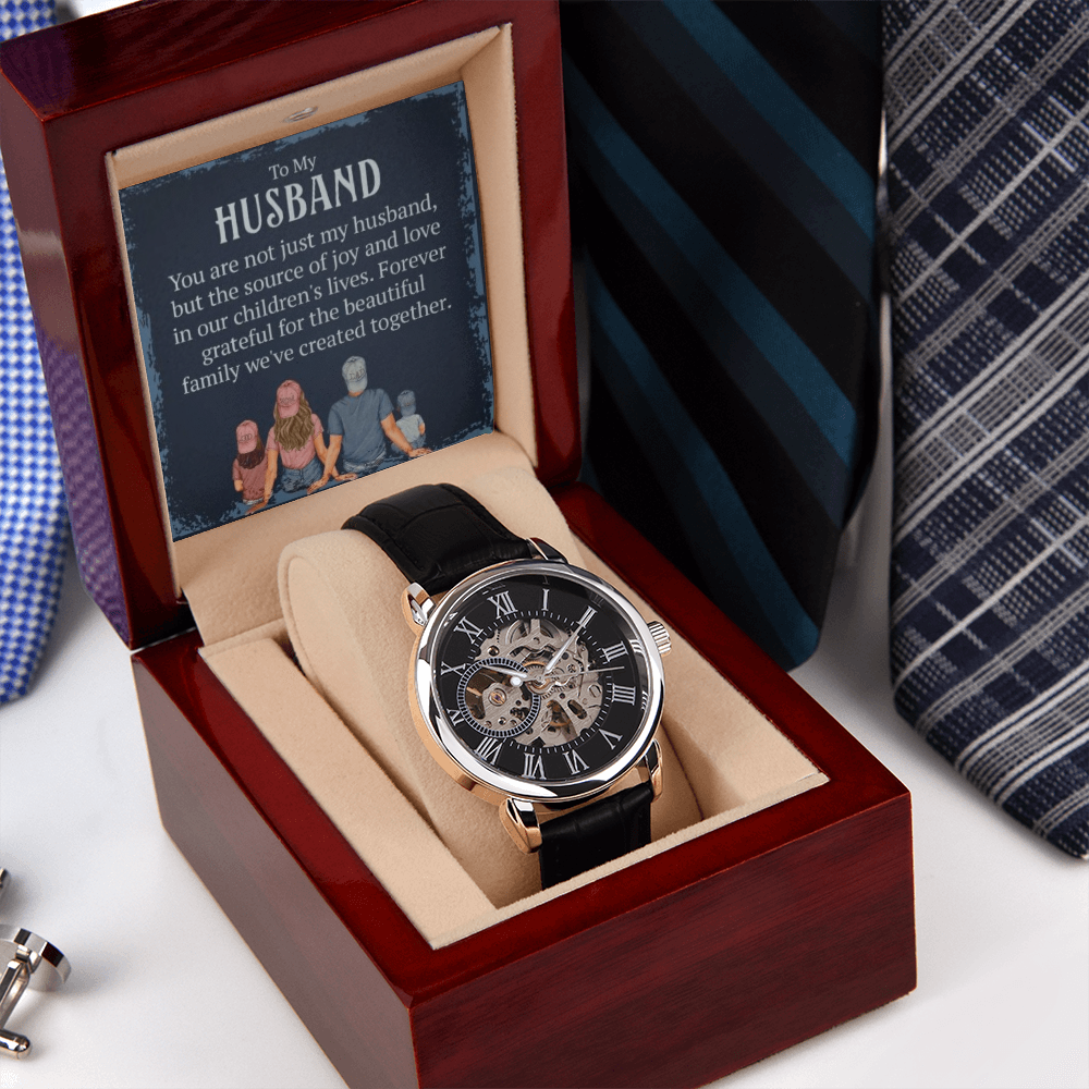 Best Gift For Husband. Openwork Watch