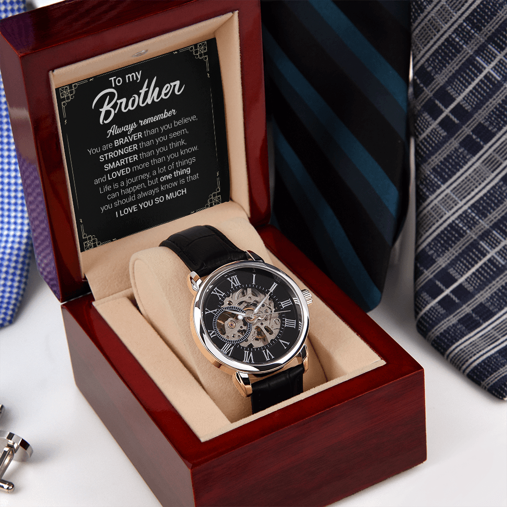 Best Gift For Brother . Openwork Watch