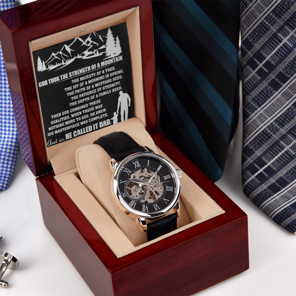 Best Gift For Father . Openwork Watch