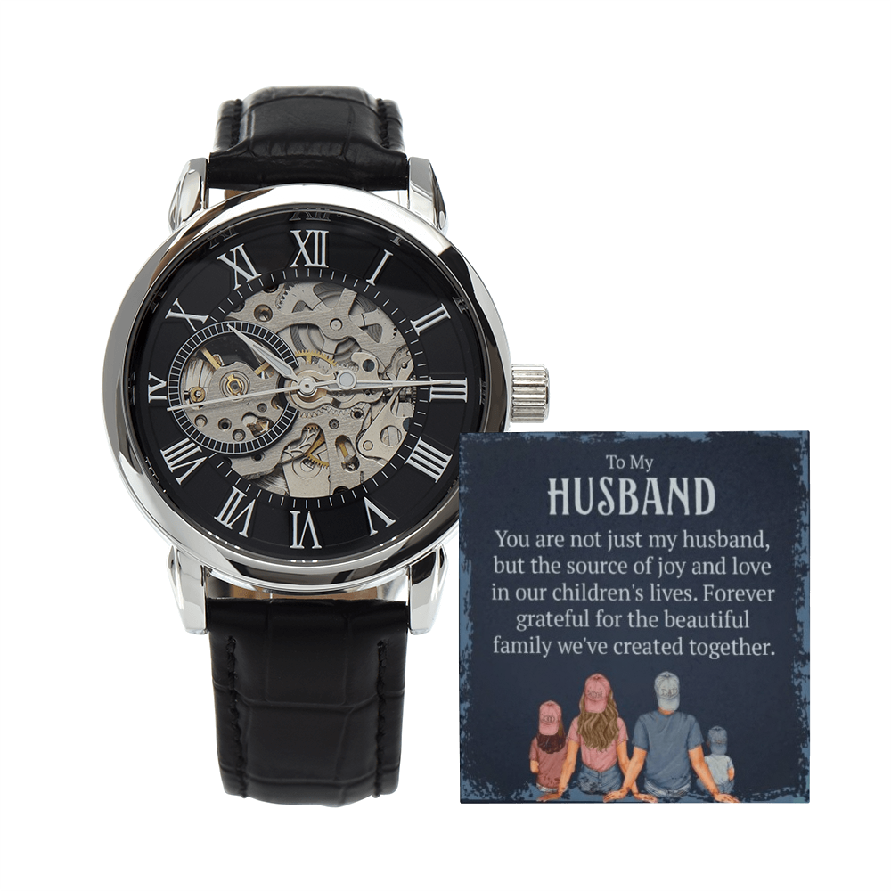 Best Gift For Husband. Openwork Watch