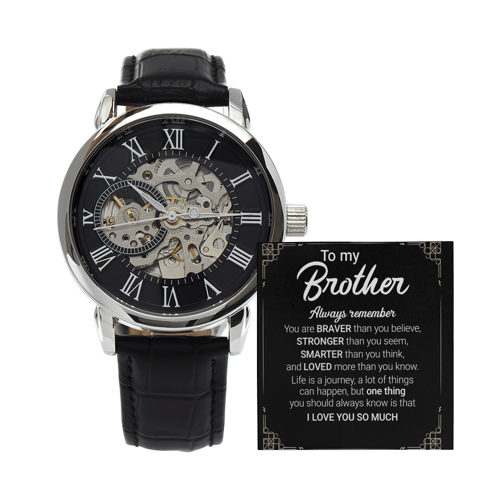 Best Gift For Brother . Openwork Watch