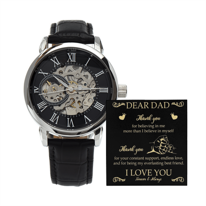 Best Gift For Dad. Openwork Watch