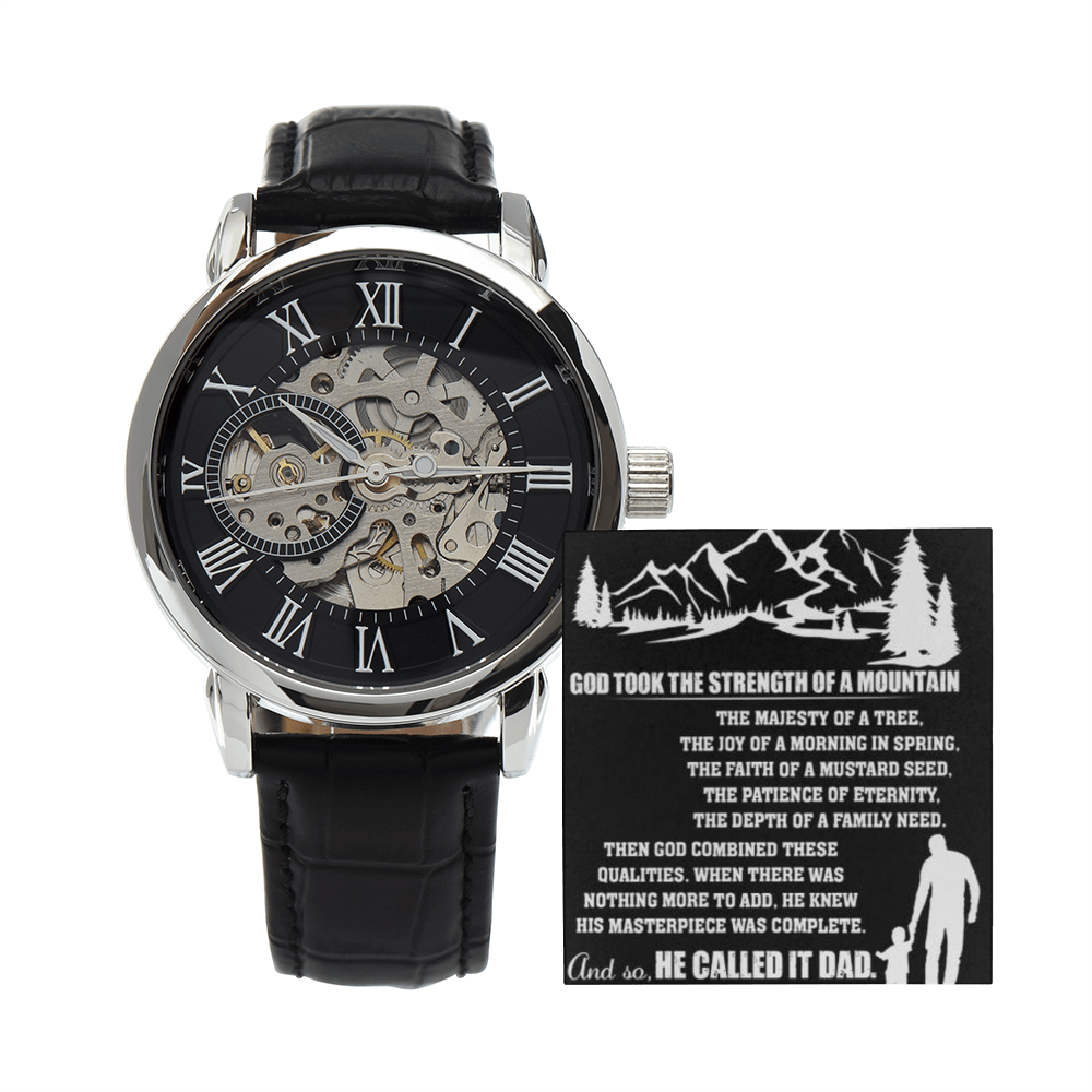 Best Gift For Father . Openwork Watch