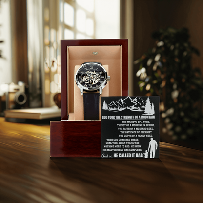 Best Gift For Father . Openwork Watch
