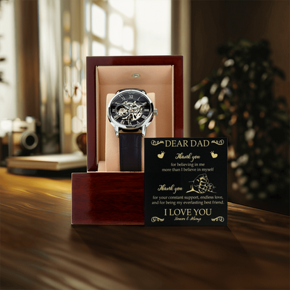 Best Gift For Dad. Openwork Watch