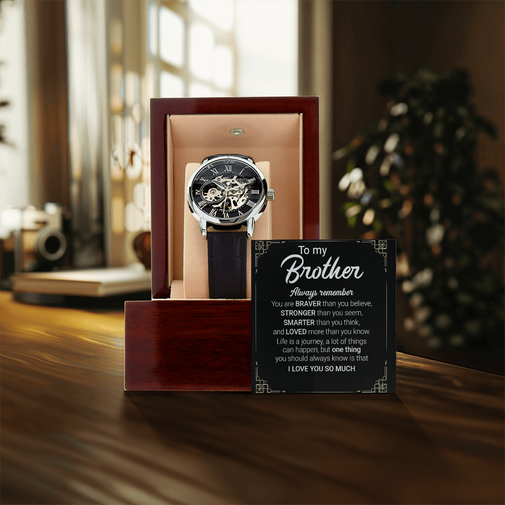 Best Gift For Brother . Openwork Watch