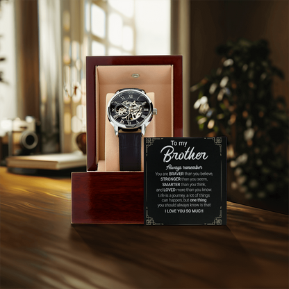 Best Gift For Brother . Openwork Watch