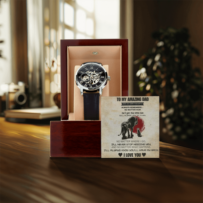 Best Gift For Dad. Openwork Watch