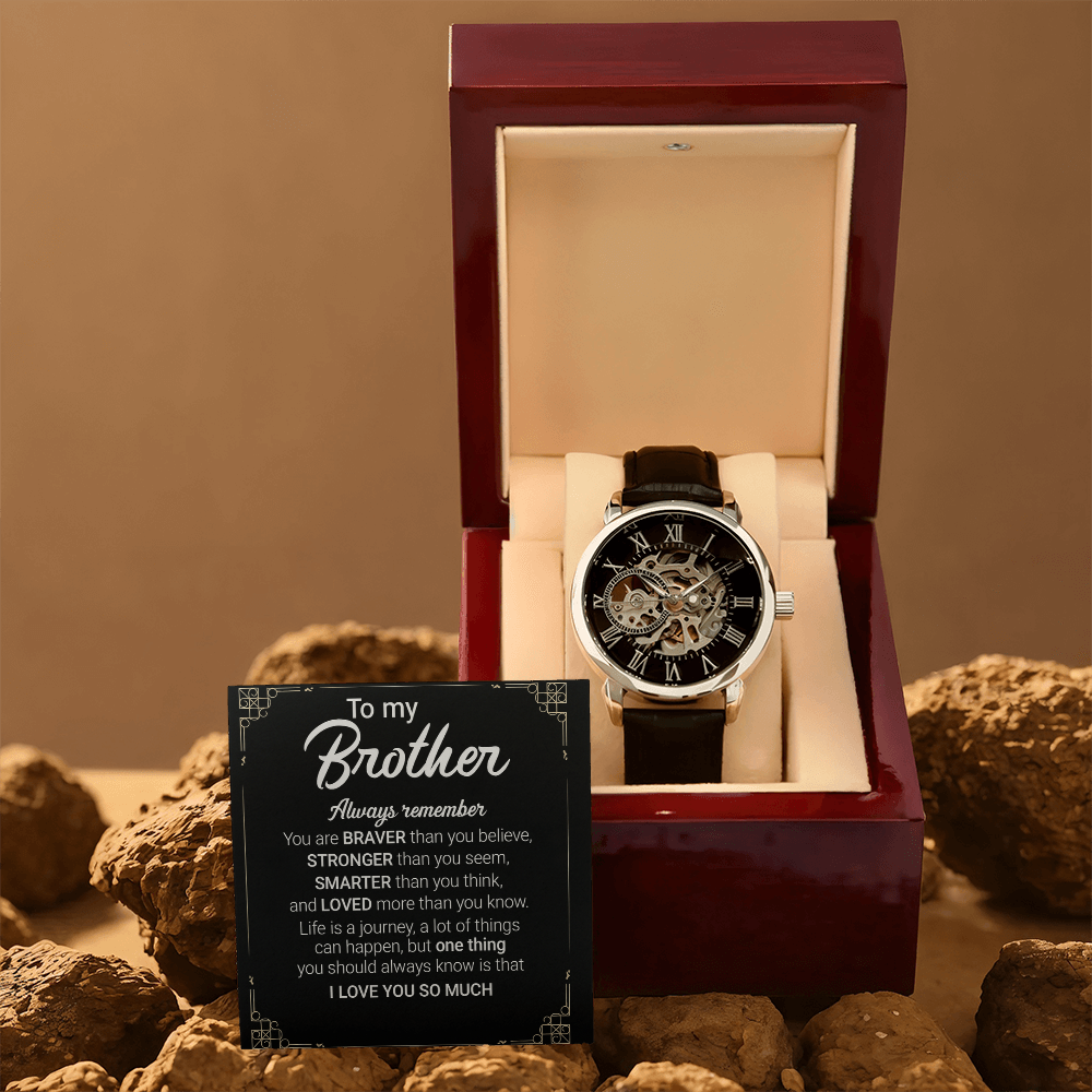 Best Gift For Brother . Openwork Watch