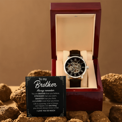 Best Gift For Brother . Openwork Watch