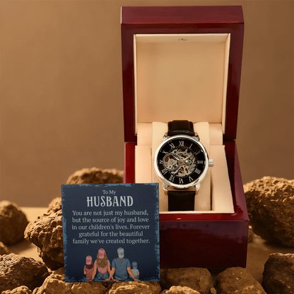 Best Gift For Husband. Openwork Watch