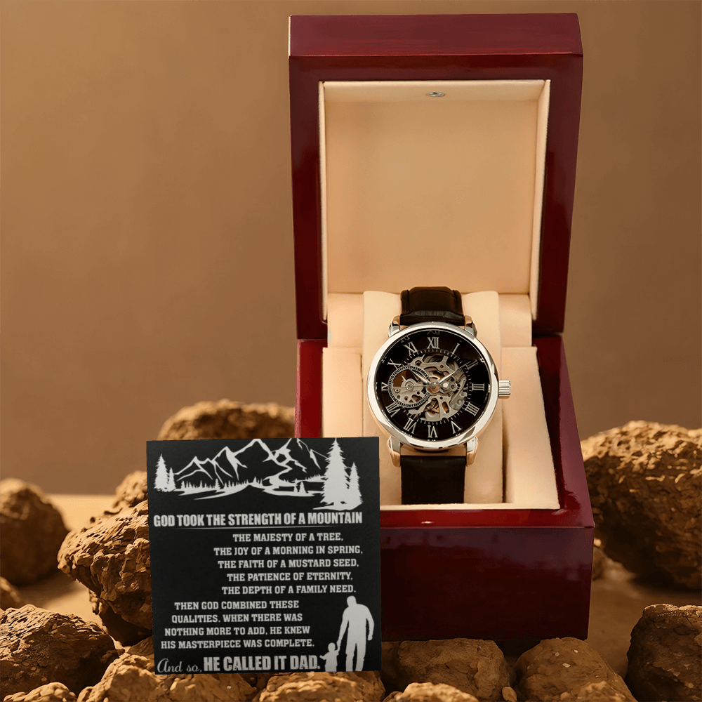 Best Gift For Father . Openwork Watch