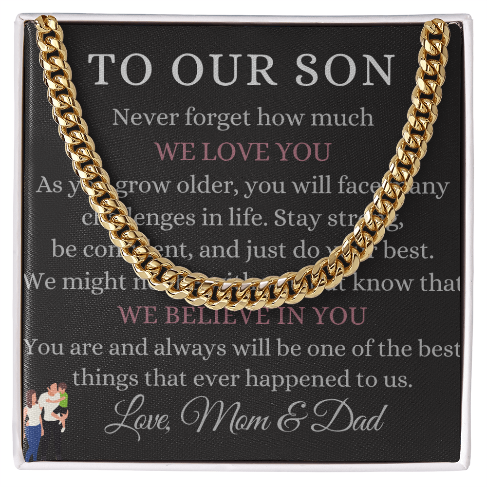 Best Gift For Son. Cuban Link Chain