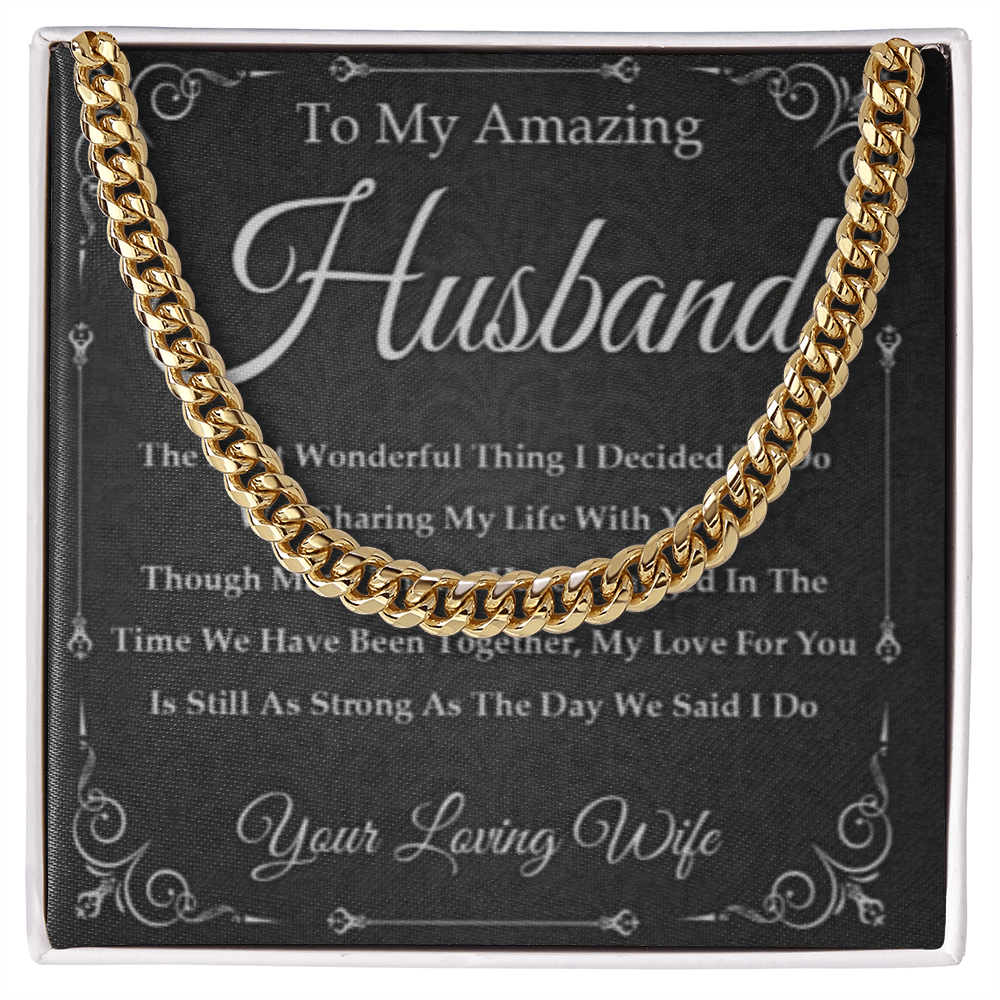 Best Gift For Husband . Cuban Link Chain