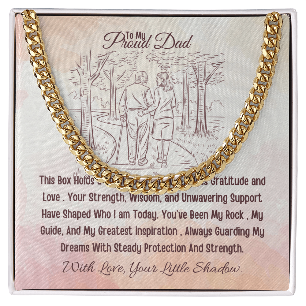Best Gift From Daughter To Father. Cuban Link Chain