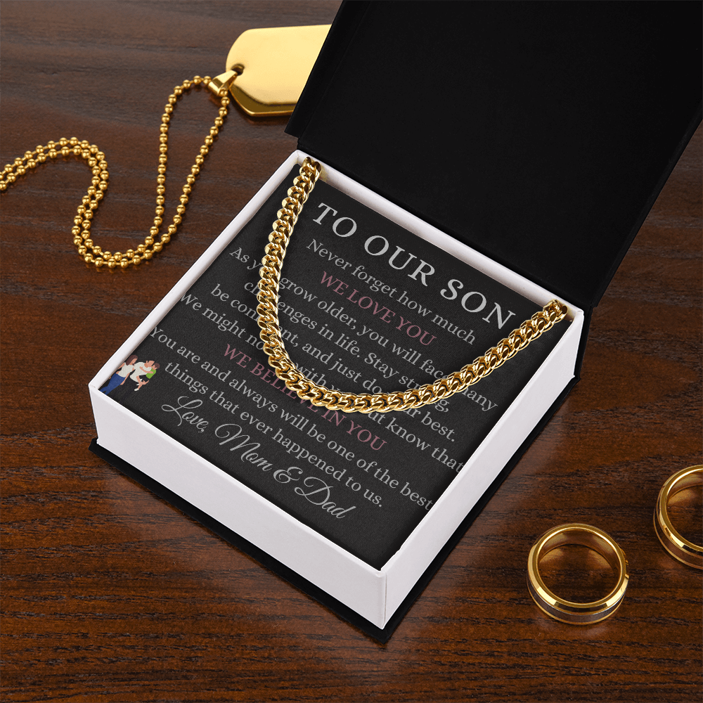 Best Gift For Son. Cuban Link Chain