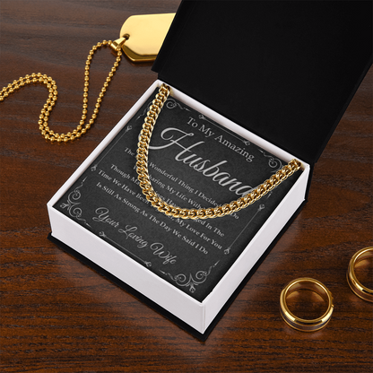 Best Gift For Husband . Cuban Link Chain