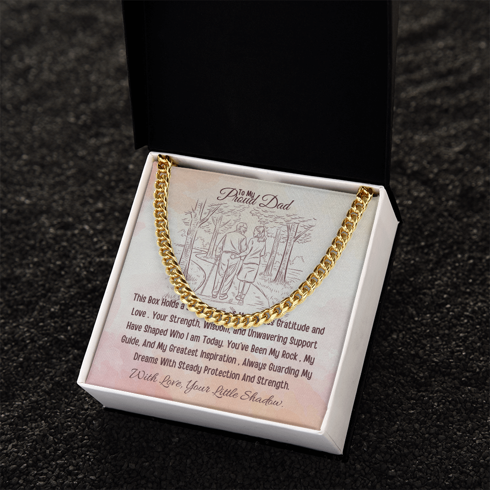 Best Gift From Daughter To Father. Cuban Link Chain