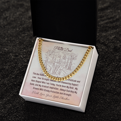 Best Gift From Daughter To Father. Cuban Link Chain