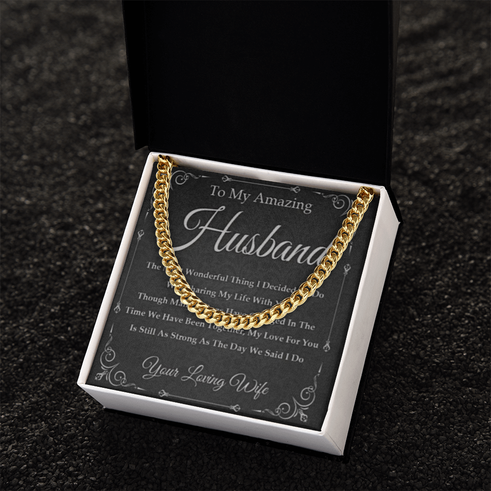 Best Gift For Husband . Cuban Link Chain