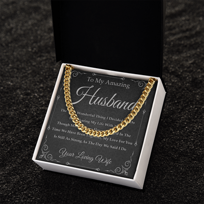 Best Gift For Husband . Cuban Link Chain
