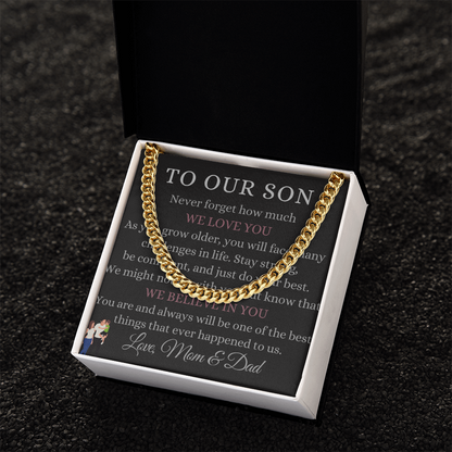 Best Gift For Son. Cuban Link Chain