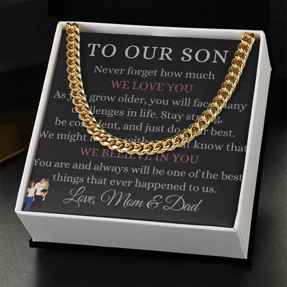Best Gift For Son. Cuban Link Chain
