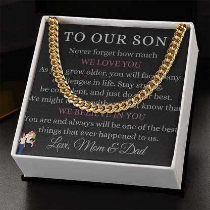 Best Gift For Son. Cuban Link Chain