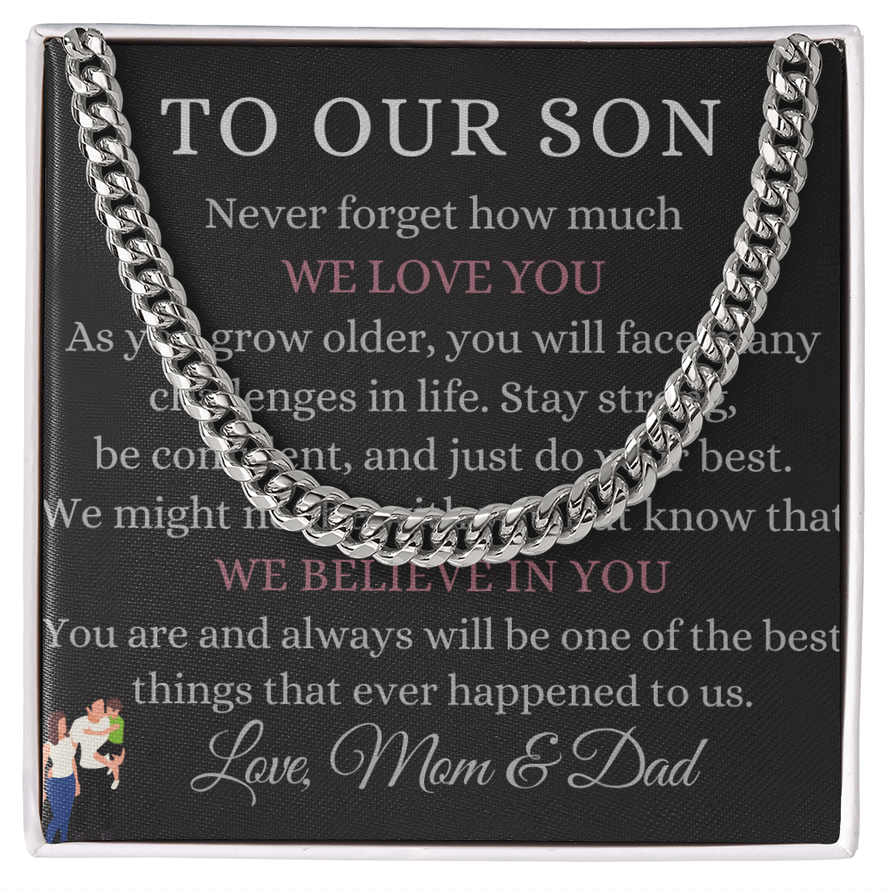 Best Gift For Son. Cuban Link Chain