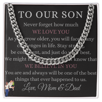 Best Gift For Son. Cuban Link Chain