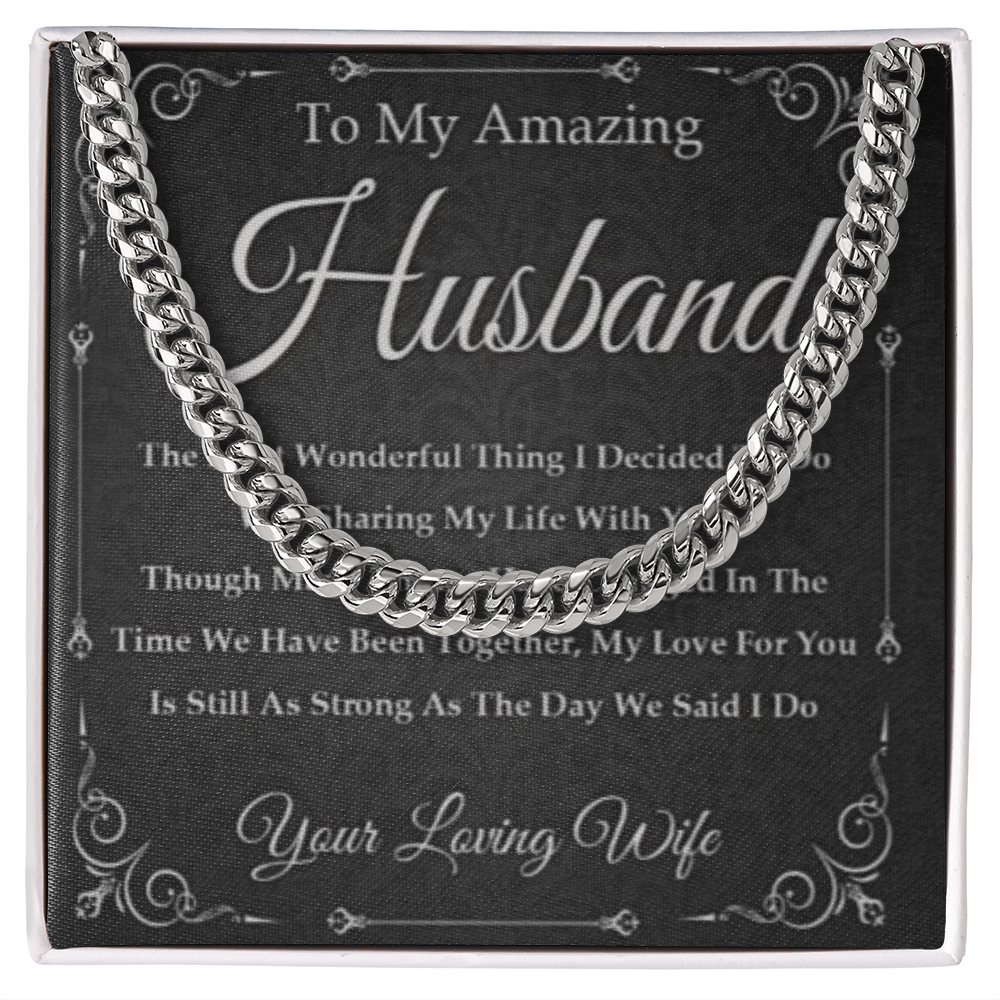Best Gift For Husband . Cuban Link Chain