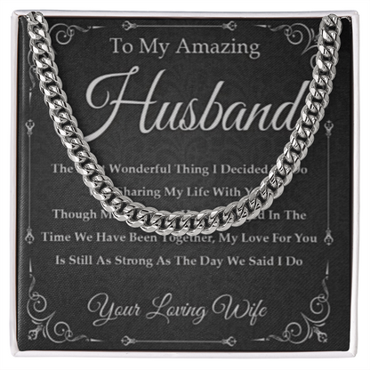 Best Gift For Husband . Cuban Link Chain