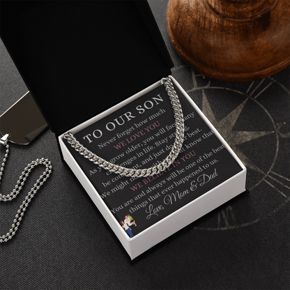 Best Gift For Son. Cuban Link Chain